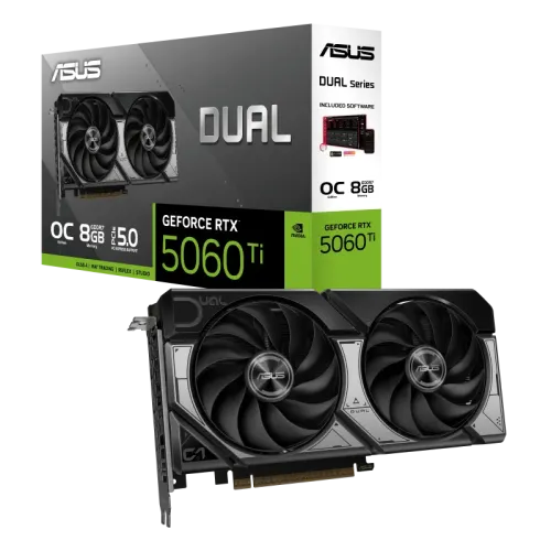 ASUS Dual GeForce RTX 5060 Ti 8GB GDDR7 OC Edition Graphics Card